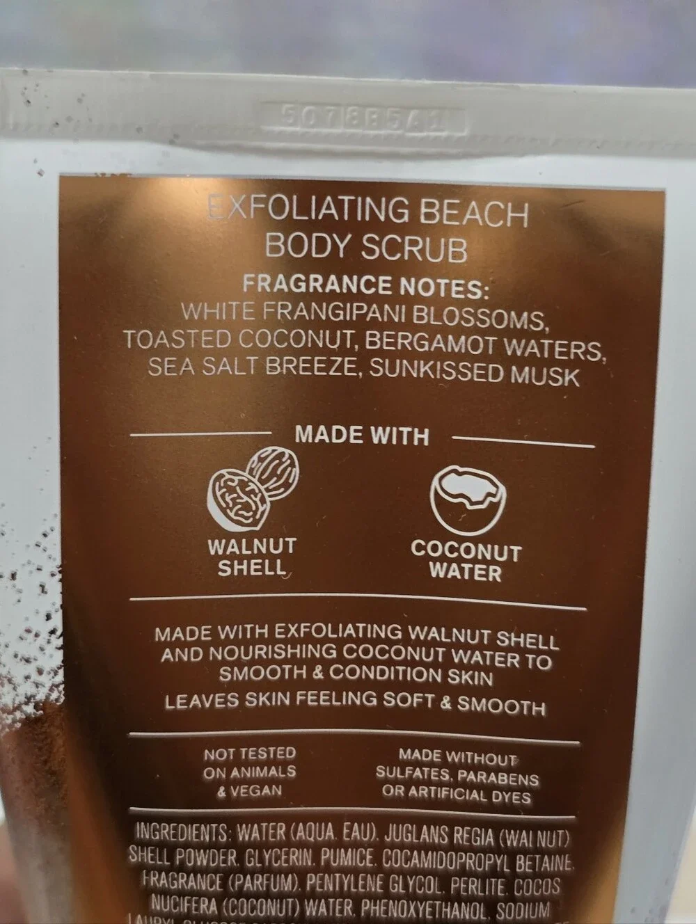 Bath Body Works At The Beach Exfoliating Body Scrub with Walnut Shells NEW RARE